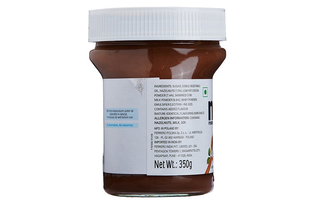 Nutella Hazelnut Spread With Cocoa    Jar  350 grams